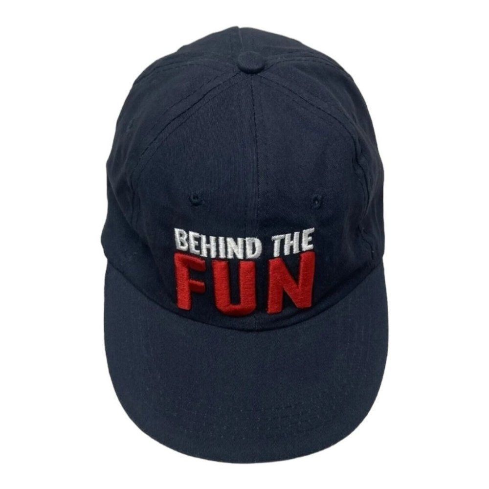 Carnival Cruise Hat Cap Navy Blue Red White Behind the Fun Honorary Team Member